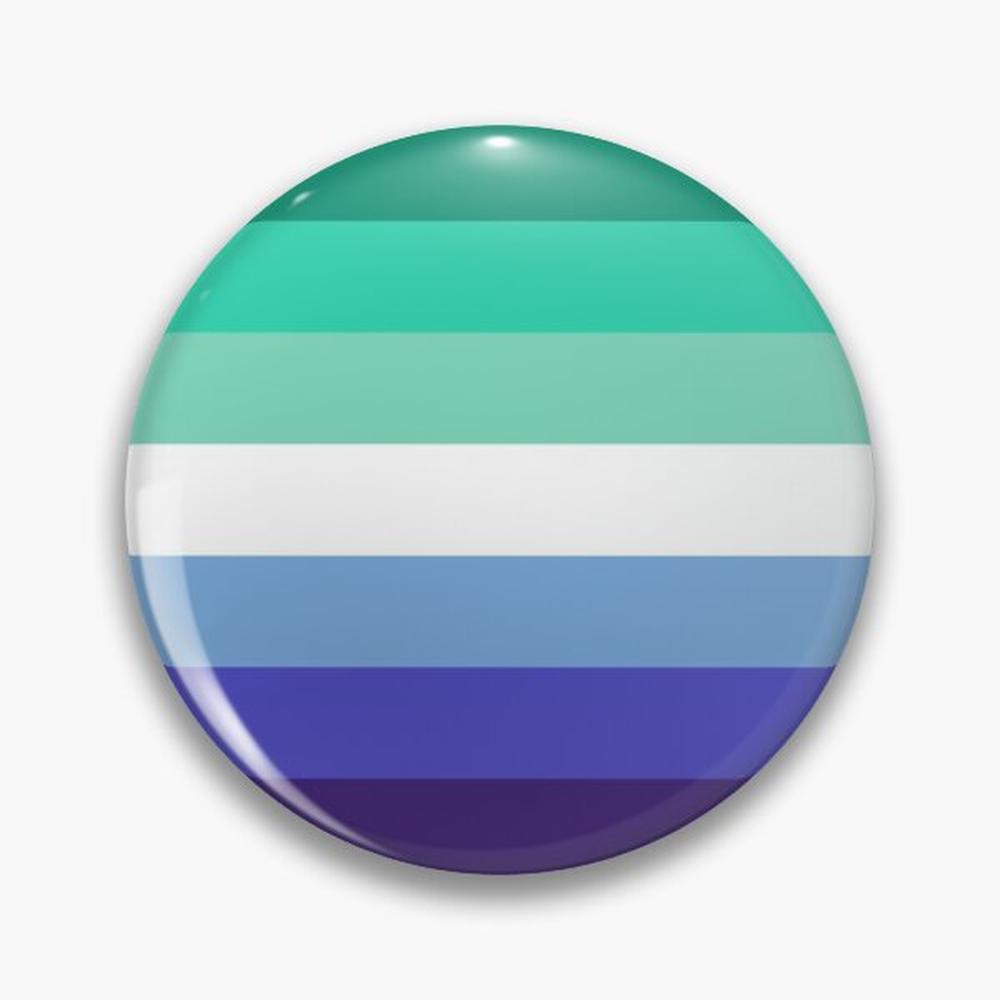 Ethnic Modern Fashion - MLM Gay Pride Flag Pin ปุ่มเข็มกลัดเครื่องประดับอุปกรณ์เสริมปรับแต่งเข็มกลัดแฟชั่น