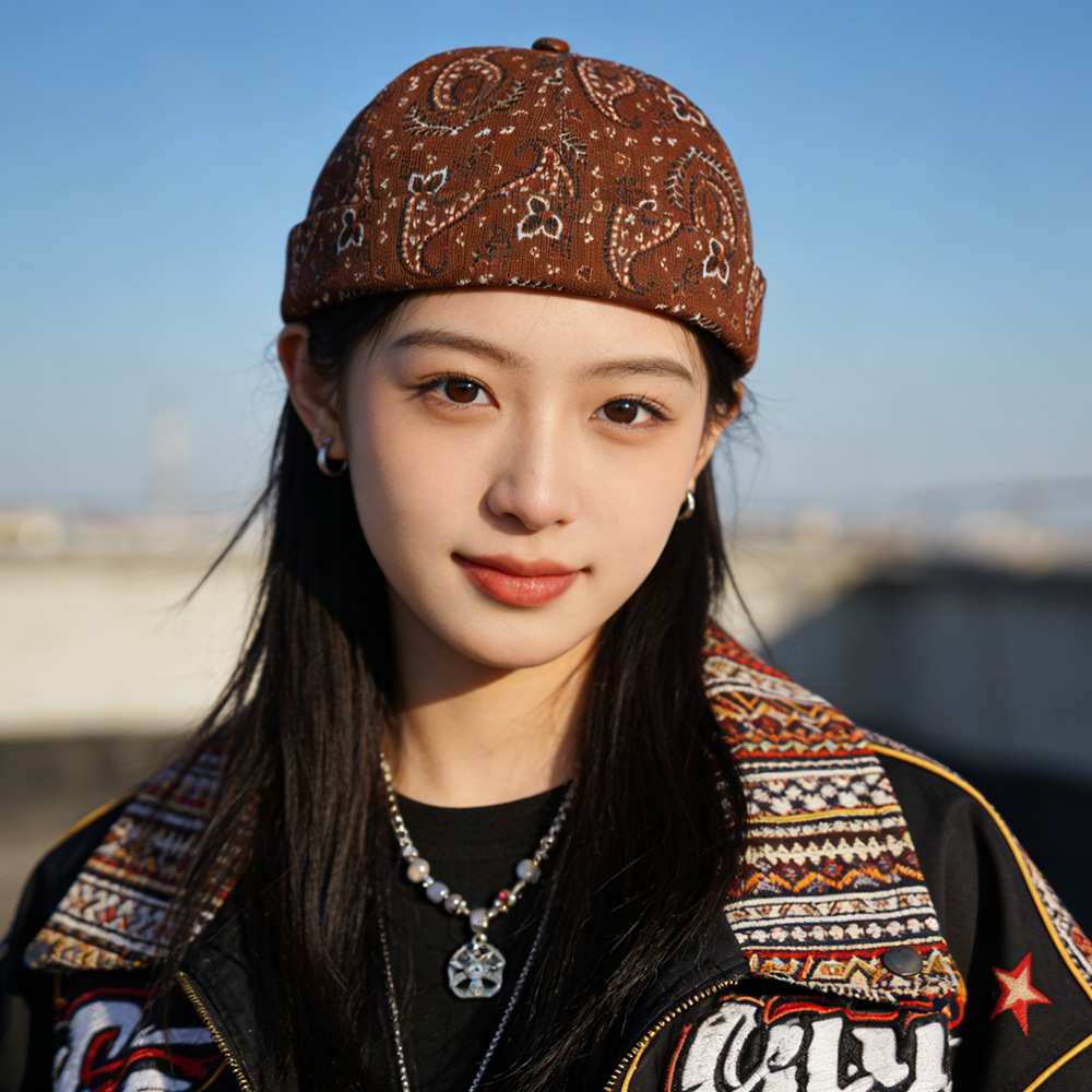 Go Ethnic Fashion - หมวกย้อนยุคลายเพสลีย์ ยาปี กัวปี สำหรับผู้หญิง สไตล์ชาติพันธุ์ แฟชั่น