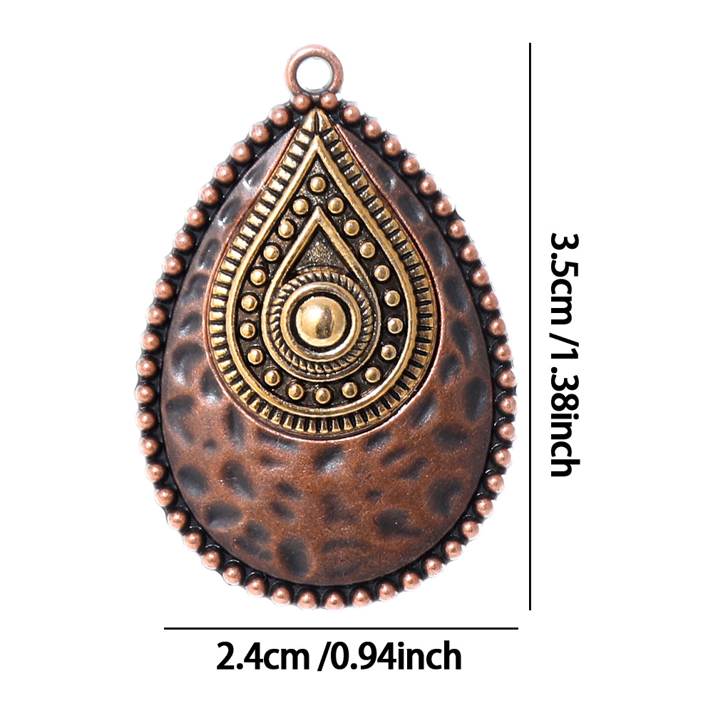 จี้รูปหยดน้ำสไตล์เรโทรวินเทจโบ - Ethnic Modern Fashion บทวิจารณ์และราคา
